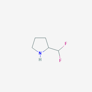 molecular formula C5H9F2N B12364592 2-(Difluoromethyl)pyrrolidine 