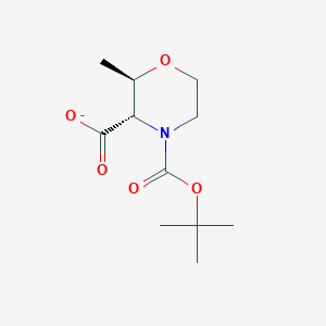 (2R,3S)-2-methyl-4-[(2-methylpropan-2-yl)oxycarbonyl]morpholine-3-carboxylate