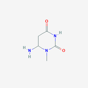 2,4(1H,3H)-Pyrimidinedione, 6-aminodihydro-1-methyl-