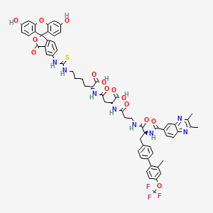 molecular formula C62H57F3N8O14S B12364612 (S)-Phe-A110/B319 