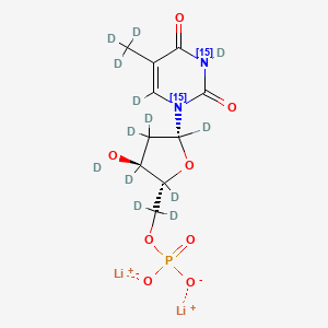 Thymidine 5'-monophosphate-15N2,d13 (dilithium)