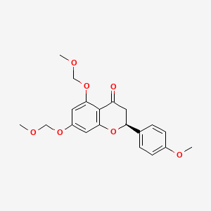 molecular formula C20H22O7 B12364657 (2S)-5,7-bis(methoxymethoxy)-2-(4-methoxyphenyl)-2,3-dihydrochromen-4-one 