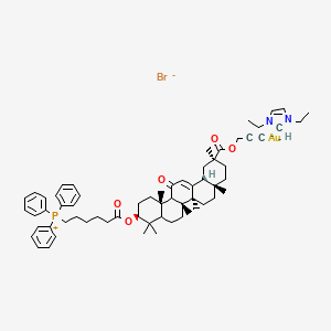 molecular formula C64H84AuBrN2O5P-2 B12364677 Antitumor agent-139 