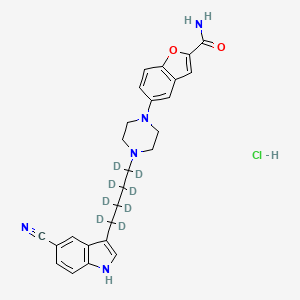 molecular formula C26H28ClN5O2 B12364678 Vilazodone-d8 (hydrochloride) 