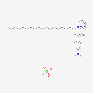 molecular formula C33H53ClN2O4 B123647 2-(4-Dimethylaminostyryl)-1-octadecylpyridinium perchlorate CAS No. 146764-32-1