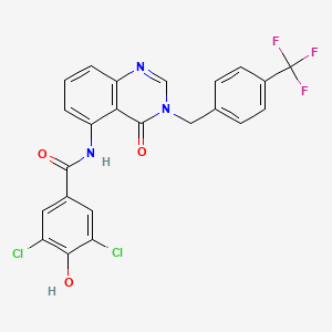 molecular formula C23H14Cl2F3N3O3 B12364722 Hsd17B13-IN-40 