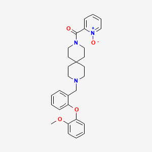 [9-[[2-(2-Methoxyphenoxy)phenyl]methyl]-3,9-diazaspiro[5.5]undecan-3-yl]-(1-oxidopyridin-1-ium-2-yl)methanone