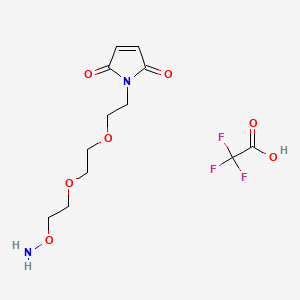 molecular formula C12H17F3N2O7 B12364754 Mal-PEG2-oxyamine (TFA) 