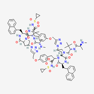 molecular formula C86H106N18O16S2 B12364756 XIAP BIR2/BIR2-3 inhibitor-3 