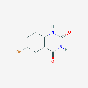 molecular formula C8H11BrN2O2 B12364762 6-bromo-4a,5,6,7,8,8a-hexahydro-1H-quinazoline-2,4-dione 