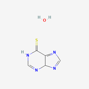 molecular formula C5H6N4OS B12364821 1,4-Dihydropurine-6-thione;hydrate 