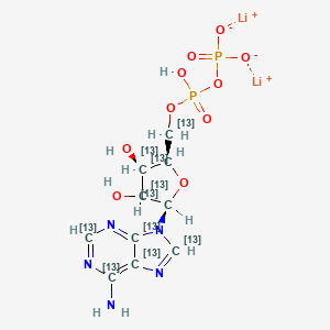 molecular formula C10H13Li2N5O10P2 B12364841 Adenosine 5'-diphosphate-13C10 (dilithium) 