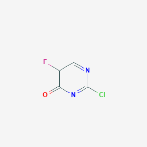 molecular formula C4H2ClFN2O B12364842 2-chloro-5-fluoro-5H-pyrimidin-4-one 