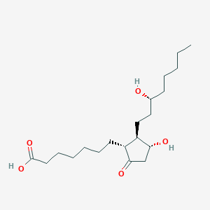 molecular formula C20H36O5 B12364844 13,14-dihydro-15(R)-Prostaglandin E1 