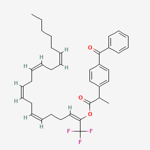 [(2E,6Z,9Z,12Z,15Z)-1,1,1-trifluorohenicosa-2,6,9,12,15-pentaen-2-yl] 2-(4-benzoylphenyl)propanoate