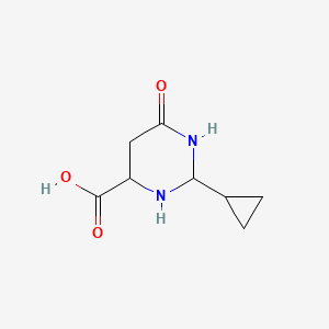 molecular formula C8H12N2O3 B12364869 2-Cyclopropyl-6-oxo-1,3-diazinane-4-carboxylic acid 