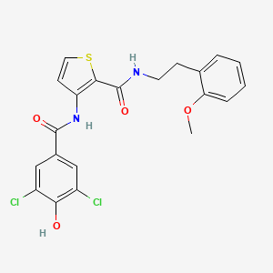 molecular formula C21H18Cl2N2O4S B12364898 Hsd17B13-IN-31 