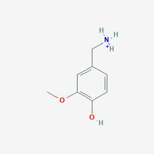 molecular formula C8H12NO2+ B1236493 (4-Hydroxy-3-methoxyphenyl)methanaminium 