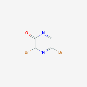 molecular formula C4H2Br2N2O B12364948 2,6-dibromo-2H-pyrazin-3-one 