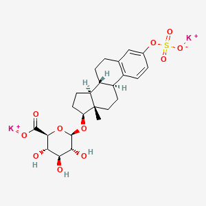 molecular formula C24H30K2O11S B12364951 Estradiol 3-sulfate 17-glucuronide (potassium) 