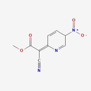 molecular formula C9H7N3O4 B12364973 methyl (2E)-2-cyano-2-(3-nitro-3H-pyridin-6-ylidene)acetate 