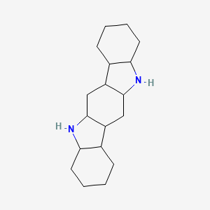 molecular formula C18H30N2 B12364989 1,2,3,4,4a,5,5a,6,6a,6b,7,8,9,10,10a,11,11a,12,12a,12b-Icosahydroindolo[3,2-b]carbazole 