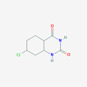 7-chloro-4a,5,6,7,8,8a-hexahydro-1H-quinazoline-2,4-dione