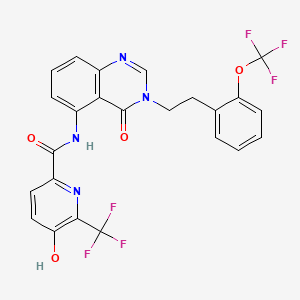 molecular formula C24H16F6N4O4 B12365077 Hsd17B13-IN-95 