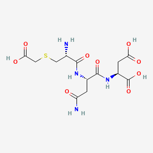 molecular formula C13H20N4O9S B12365082 H-Cys(EtO2H)(EtO2H)-Asn-Asp-OH 