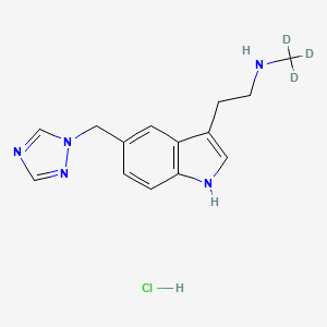 molecular formula C14H18ClN5 B12365091 Desmethylrizatriptan-d3 (hydrochloride) 