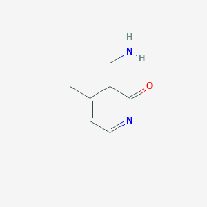 molecular formula C8H12N2O B12365108 3-(aminomethyl)-4,6-dimethylpyridin-2(3H)-one 