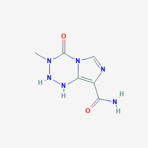 molecular formula C6H8N6O2 B12365168 3-Methyl-4-oxo-1,2-dihydroimidazo[5,1-d][1,2,3,5]tetrazine-8-carboxamide 