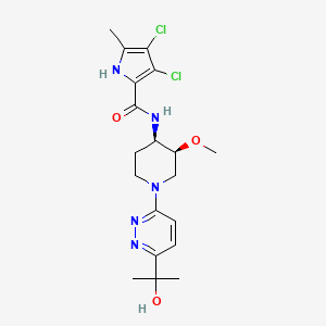 molecular formula C19H25Cl2N5O3 B12365204 Antibacterial agent 169 