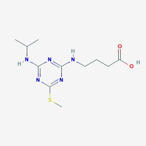 molecular formula C11H19N5O2S B12365213 Ametryn-acetic acid 