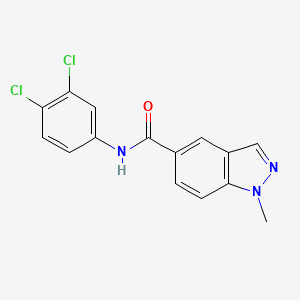 molecular formula C15H11Cl2N3O B12365221 N-(3,4-dichlorophenyl)-1-methylindazole-5-carboxamide 