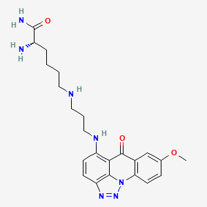 molecular formula C23H29N7O3 B12365231 Antibacterial agent 187 