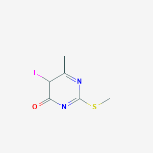 5-iodo-6-methyl-2-methylsulfanyl-5H-pyrimidin-4-one