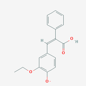 3-(3-Ethoxy-4-hydroxyphenyl)-2-phenylacrylic acid