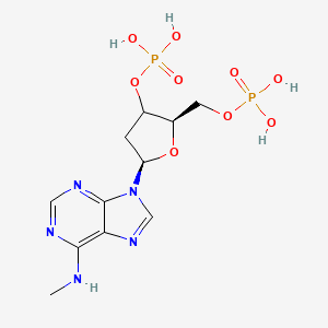 [(2R,5R)-5-[6-(methylamino)purin-9-yl]-2-(phosphonooxymethyl)oxolan-3-yl] dihydrogen phosphate