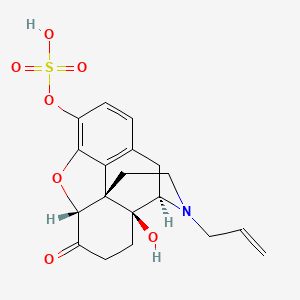 B1236526 Naloxone-3-ethereal sulfate CAS No. 34707-87-4