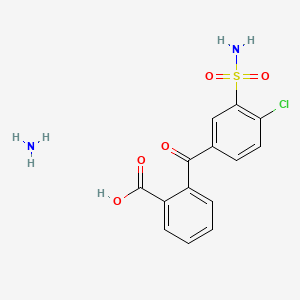 molecular formula C14H13ClN2O5S B12365266 Chlorthalidone impurity (ammonium) 