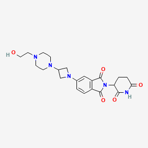 molecular formula C22H27N5O5 B12365273 E3 ligase Ligand-Linker Conjugate 38 