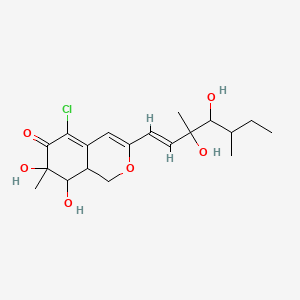 molecular formula C19H27ClO6 B12365309 Antibiotic WB 