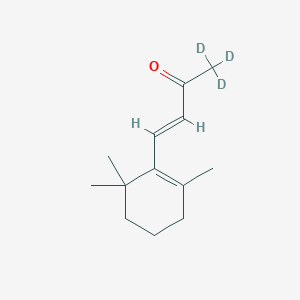 molecular formula C13H20O B12365320 (E)-1,1,1-trideuterio-4-(2,6,6-trimethylcyclohexen-1-yl)but-3-en-2-one 