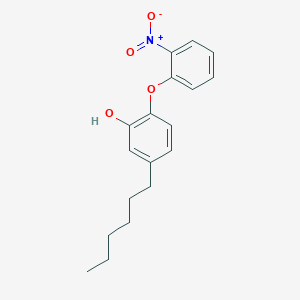 molecular formula C18H21NO4 B12365325 5-Hexyl-2-(2-nitrophenoxy)phenol 