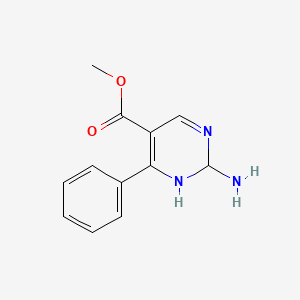 5-Pyrimidinecarboxylic acid, 2-amino-1,2-dihydro-4-phenyl-, methyl ester