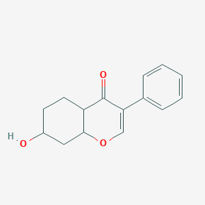 molecular formula C15H16O3 B12365353 7-Hydroxy-3-phenyl-4a,5,6,7,8,8a-hexahydrochromen-4-one 