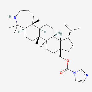 molecular formula C34H53N3O2 B12365393 28-O-Imidazolyl-azepano-betulin 