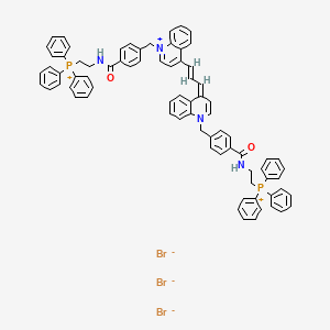 molecular formula C77H67Br3N4O2P2 B12365412 Mito-CCY 