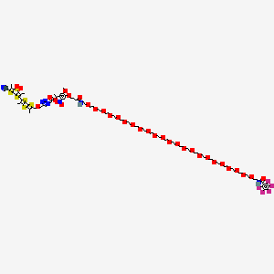 molecular formula C95H132F5N7O34S6 B12365427 ER PhotoFlipper 32 